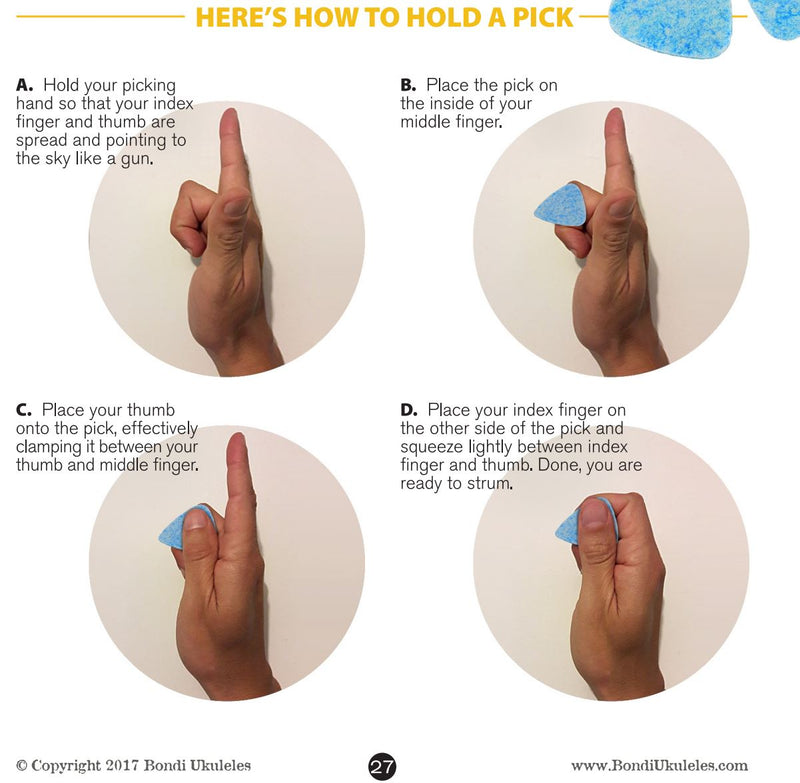 Felt Picks For Ukulele - 6 Pack