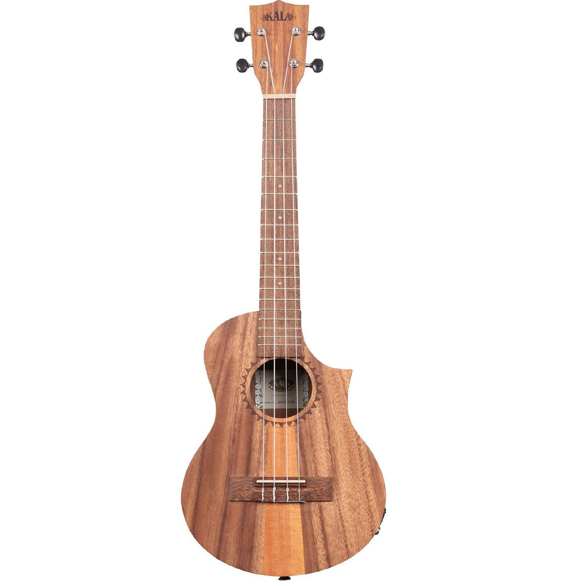 Kala Teak TriTop Cutaway Tenor Electric Ukulele On Sale Now