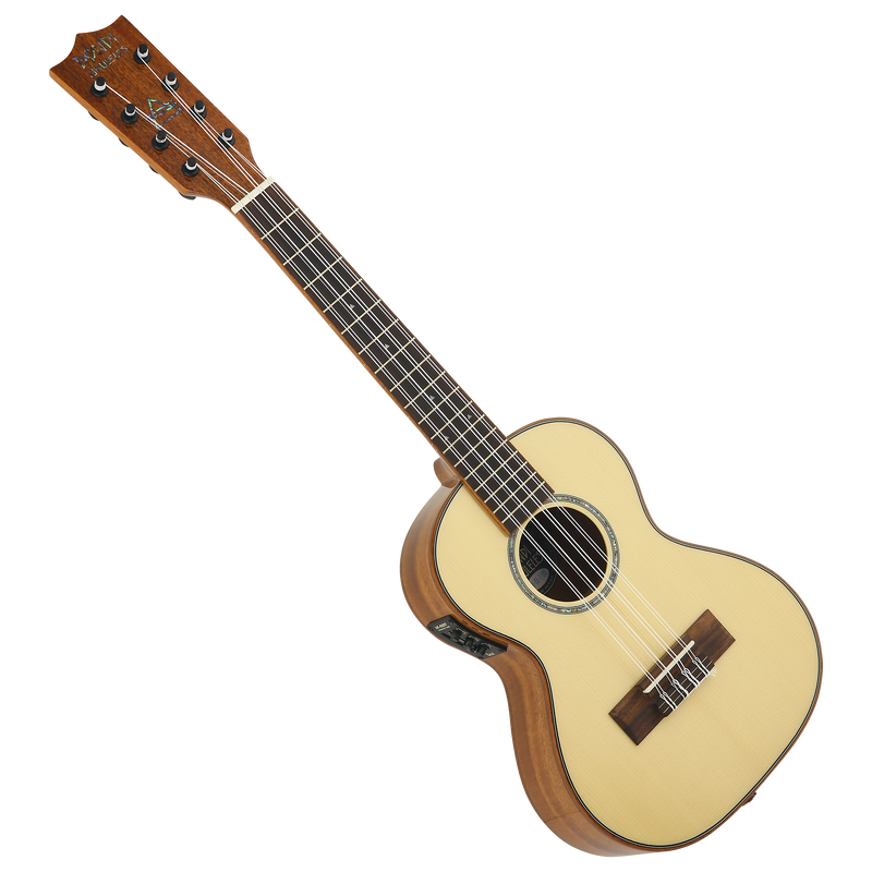 8 String Spruce & Ebony Electric Tenor Ukulele