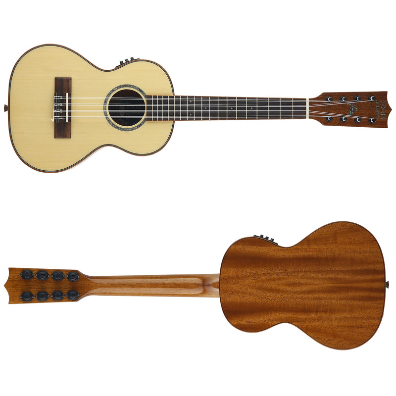 8 String Spruce & Ebony Electric Tenor Ukulele