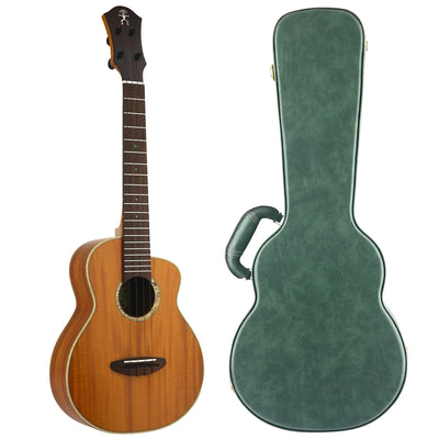 aNueNue UT110 Green Bird All Solid Mahogany Tenor Ukulele