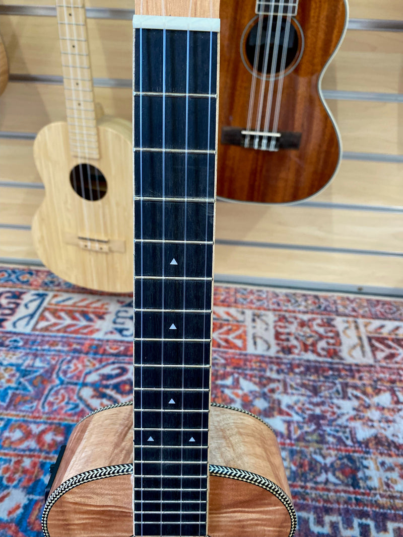 Copy of Kala Teak Tri-Top Cutaway Concert Electric Ukulele -Dings on Body