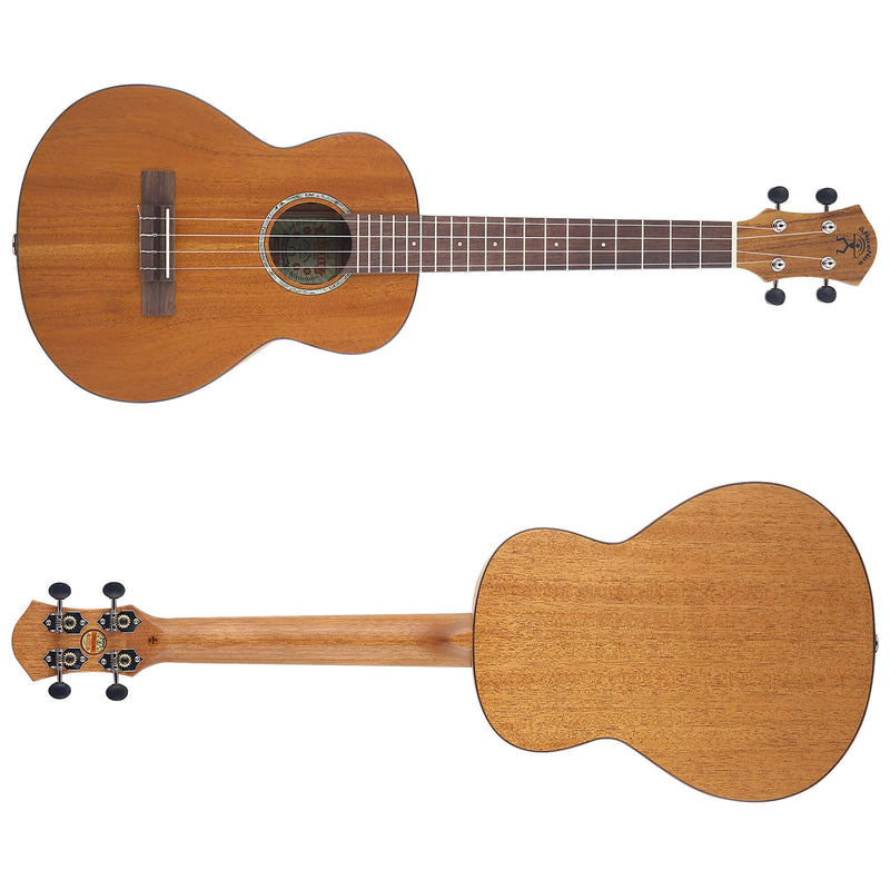 aNueNue Hawaiian Dream Solid Mahogany Tenor Electric Ukulele T3E