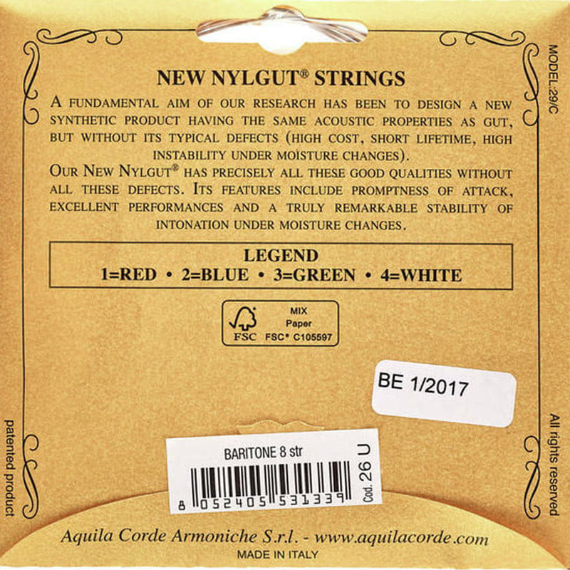 Aquila AQ26U 8-String Baritone Strings