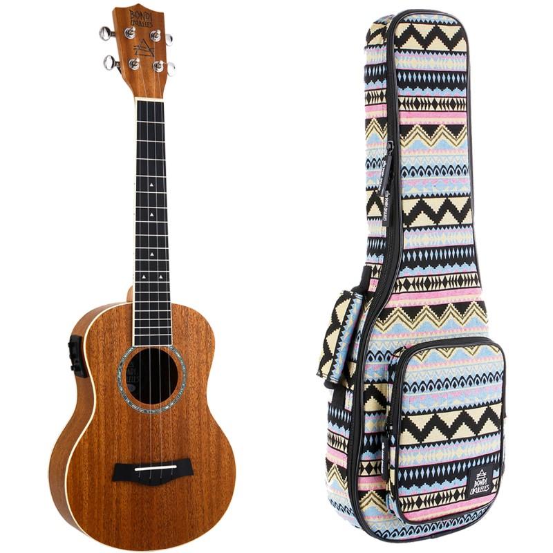 Bondi Arcadia Mahogany Tenor Electric Ukulele Left Handed