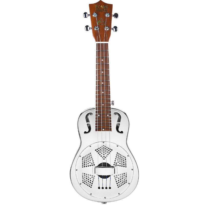 Bondi Bluegrass Silver Resonator Ukulele - Left Handed