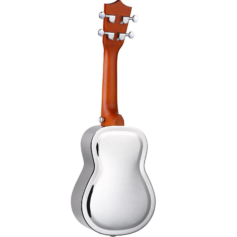Bondi Bluegrass Silver Resonator Ukulele - Left Handed
