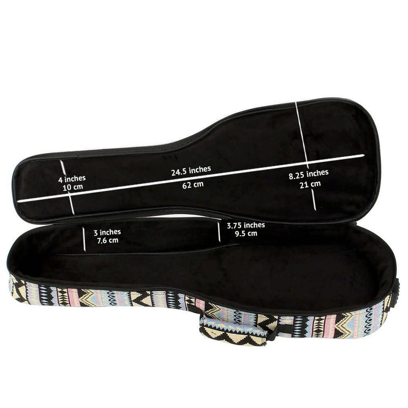 Bondi Chacabo Tribal Ukulele Gig Bag - Concert Size