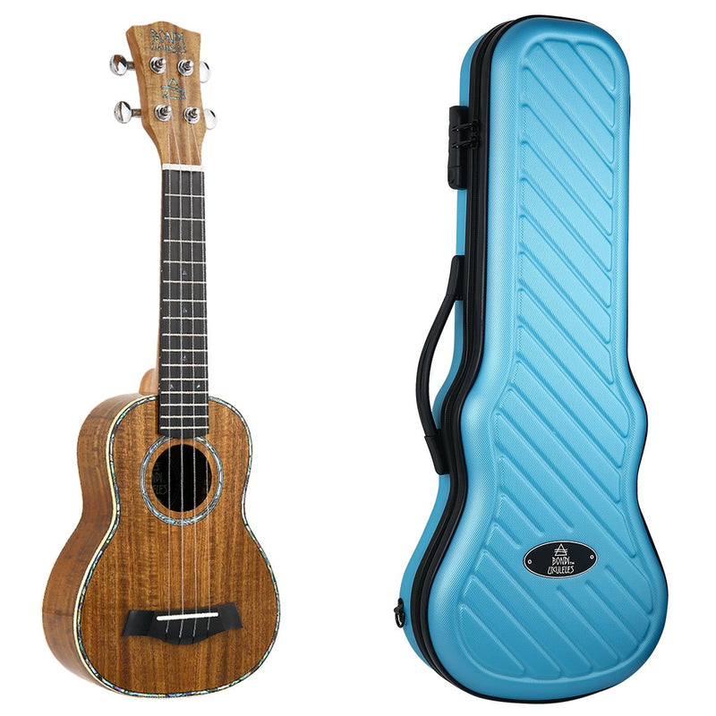 Bondi Ripple Koa Soprano Ukulele Left Handed