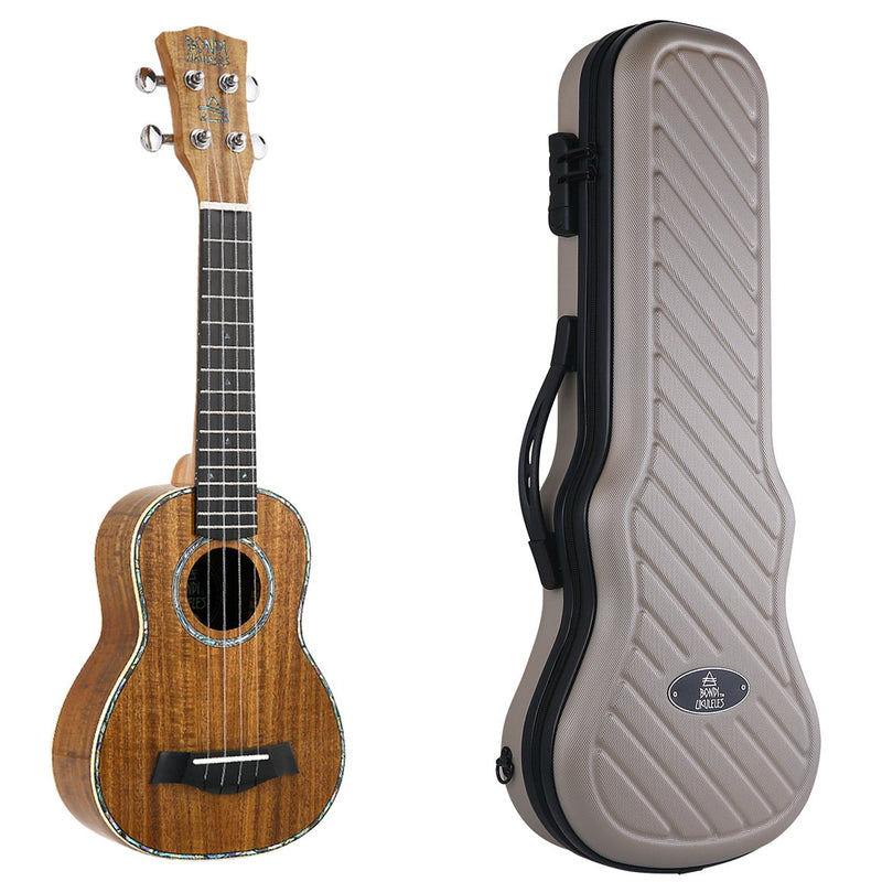 Bondi Ripple Koa Soprano Ukulele Left Handed