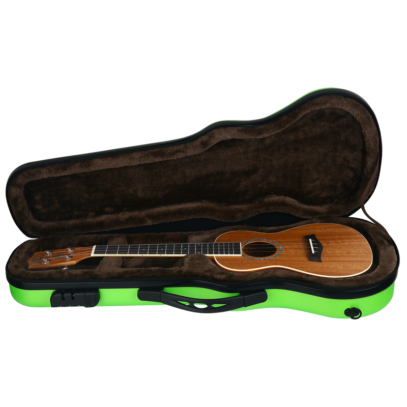 Bondi Shock-Rock Concert Ukulele Hard Case - Green