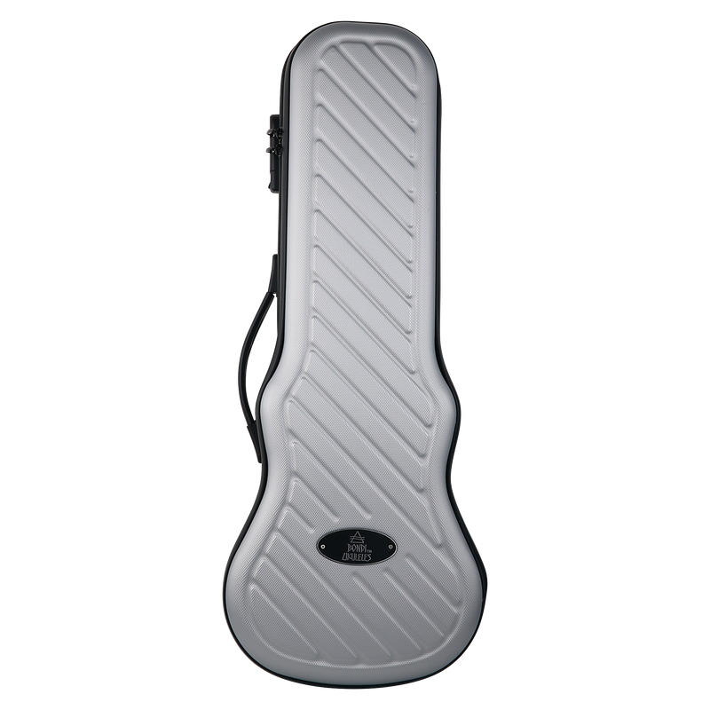 Bondi Shock-Rock Concert Ukulele Hard Case - Silver