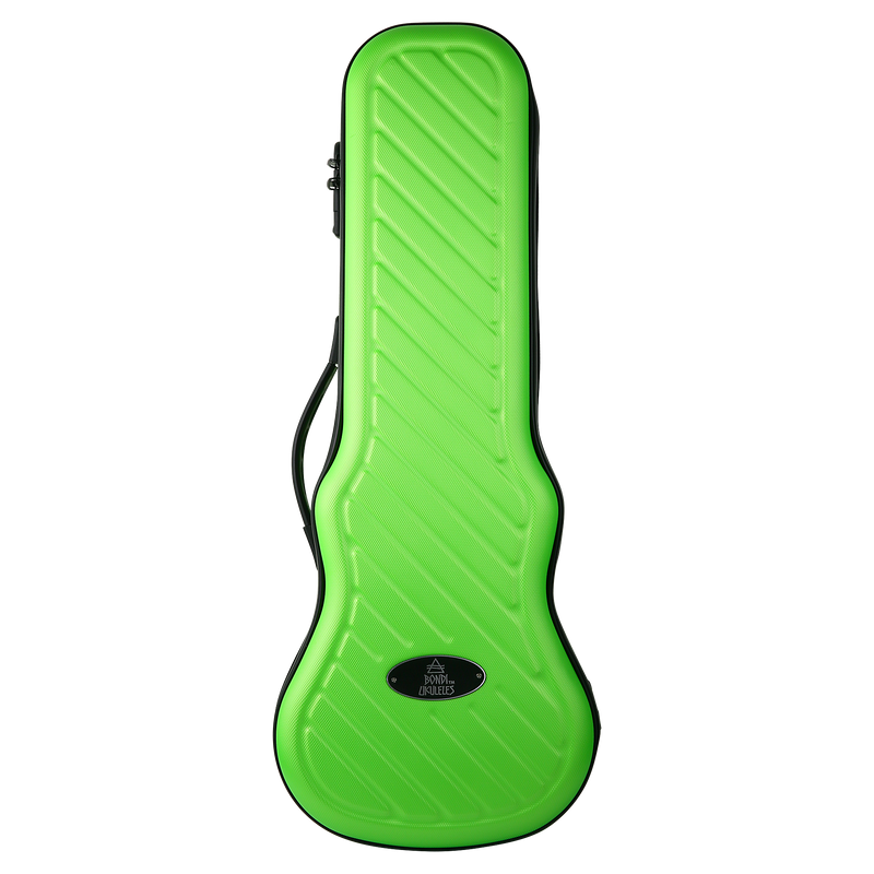 Bondi Shock-Rock Soprano Ukulele Hard Case - Green