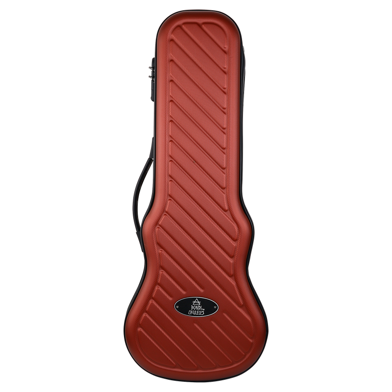 Bondi Shock-Rock Tenor Ukulele Hard Case - Red