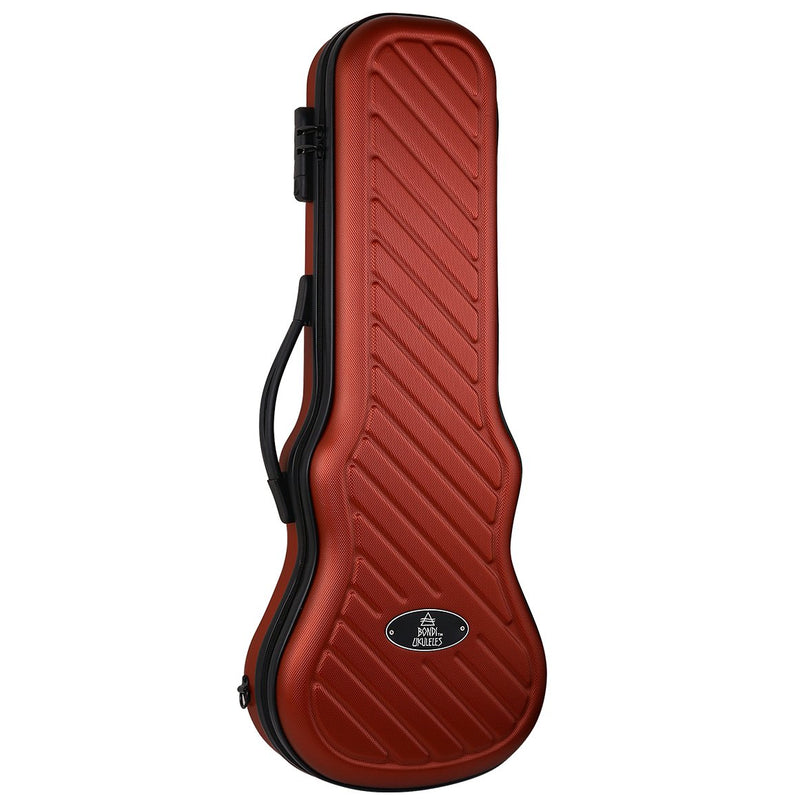 Bondi Shock-Rock Tenor Ukulele Hard Case - Red