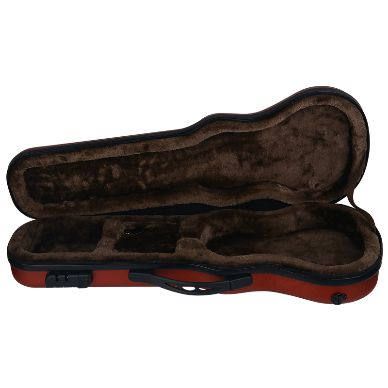 Bondi Shock-Rock Tenor Ukulele Hard Case - Red