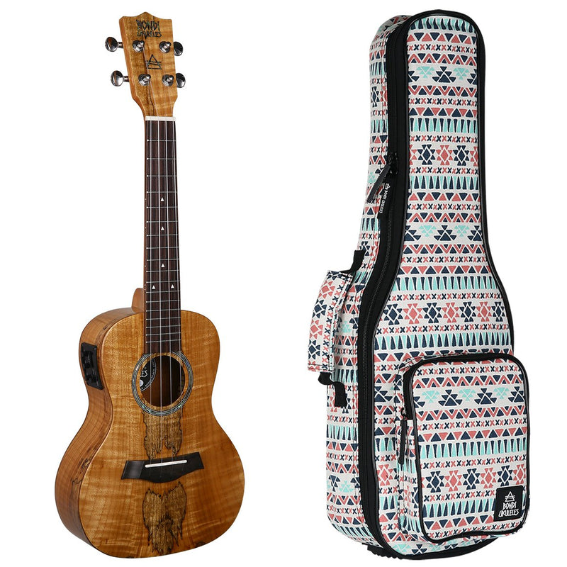Bondi Spalted Maple Concert Electric Ukulele Left Handed