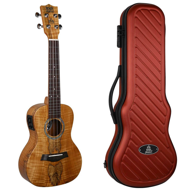 Bondi Spalted Maple Concert Electric Ukulele Left Handed