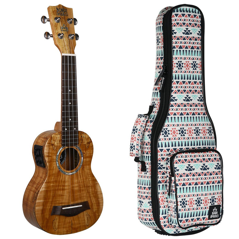 Bondi Spalted Maple Soprano Electric Ukulele