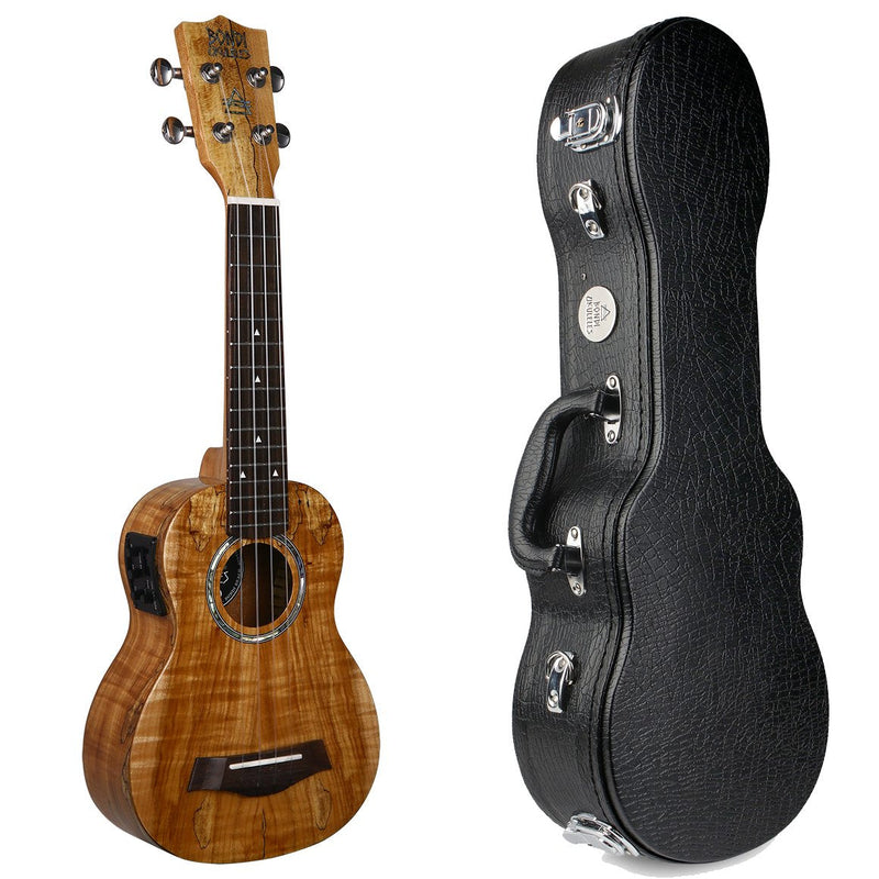 Bondi Spalted Maple Soprano Electric Ukulele