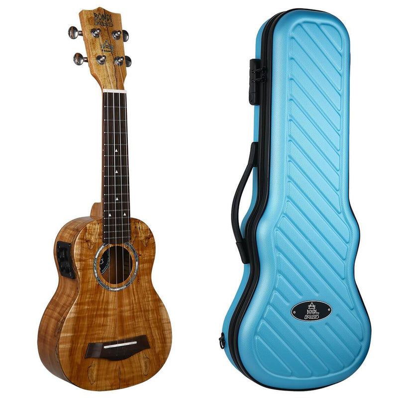 Bondi Spalted Maple Soprano Electric Ukulele