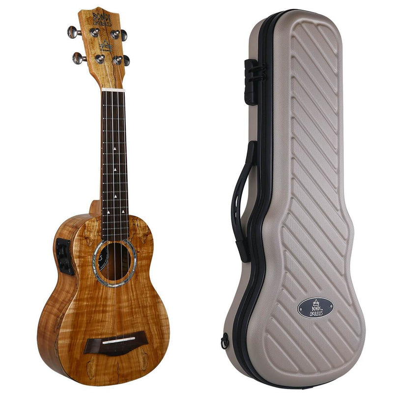 Bondi Spalted Maple Soprano Electric Ukulele