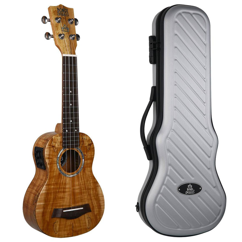 Bondi Spalted Maple Soprano Electric Ukulele