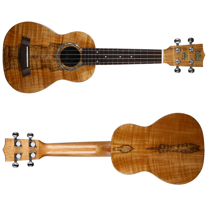 Bondi Spalted Maple Soprano Ukulele Left Handed