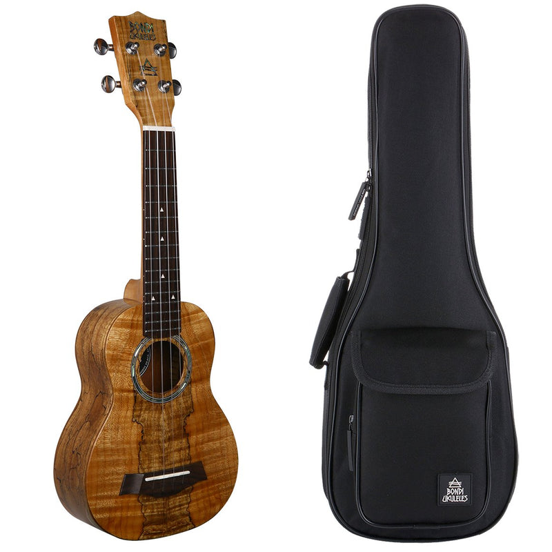 Bondi Spalted Maple Soprano Ukulele Left Handed