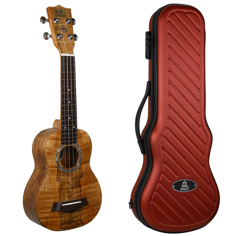 Bondi Spalted Maple Soprano Ukulele Left Handed