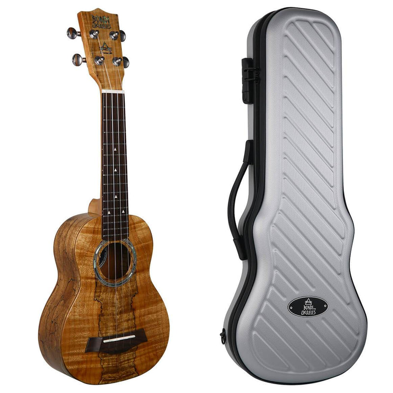 Bondi Spalted Maple Soprano Ukulele Left Handed