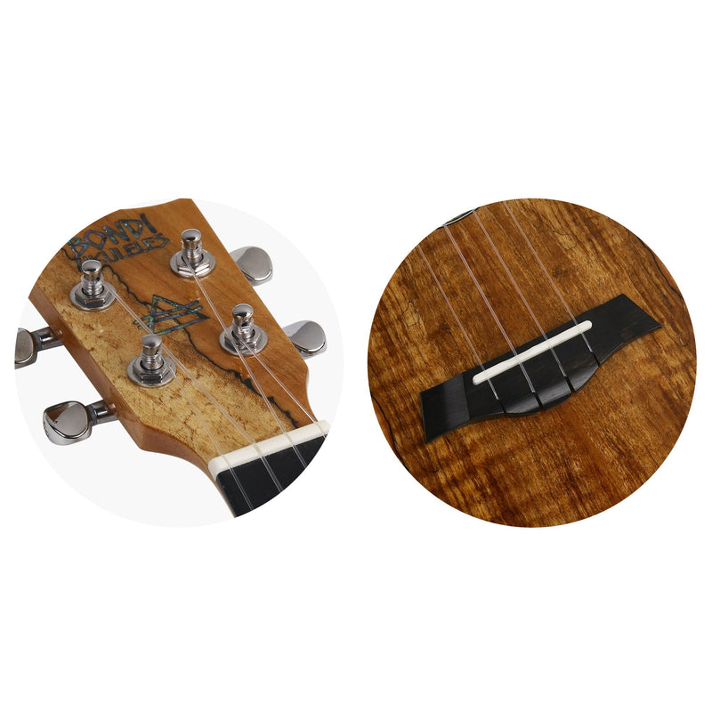 Bondi Spalted Maple Tenor Ukulele Left Handed
