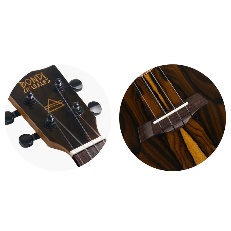 Bondi Sundance Ziricote Tenor Ukulele Left Handed