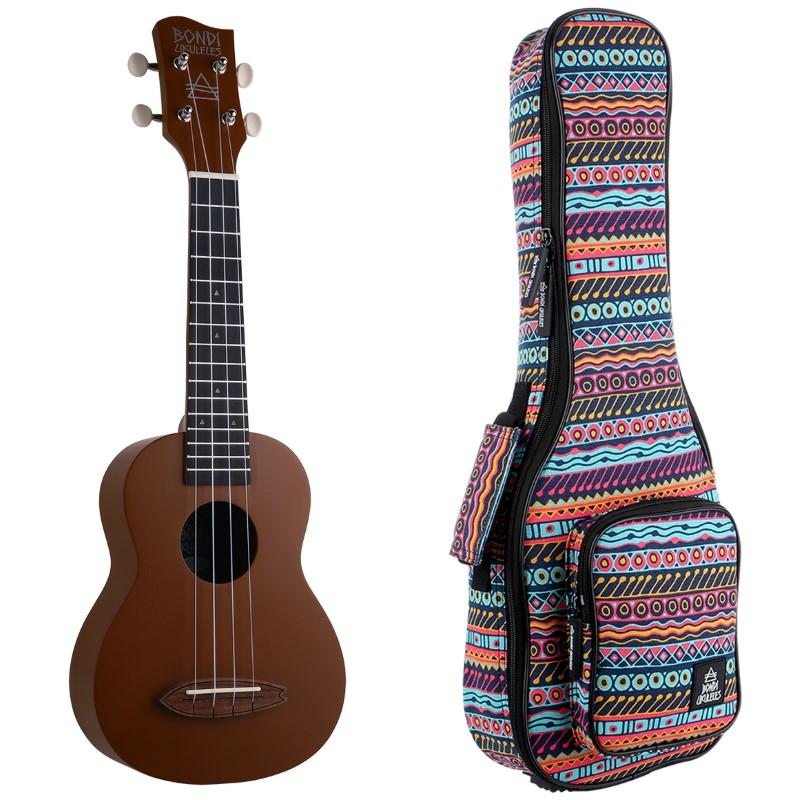 Bondi Surf Bermuda Brown Soprano Ukulele