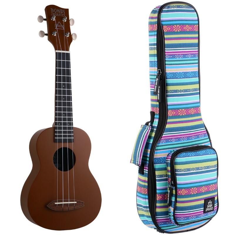 Bondi Surf Bermuda Brown Soprano Ukulele