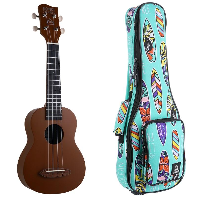 Bondi Surf Bermuda Brown Soprano Ukulele