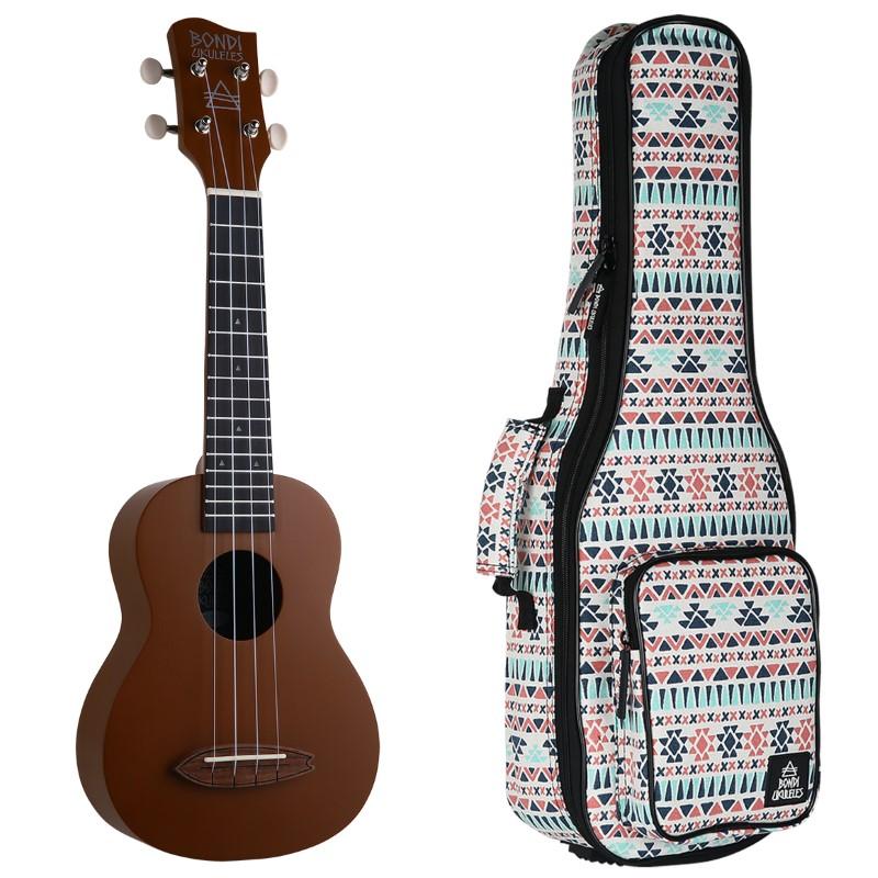 Bondi Surf Bermuda Brown Soprano Ukulele