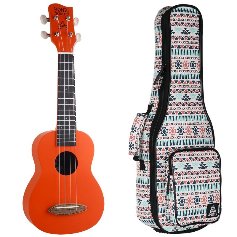 Bondi Surf Intrepid Red Soprano Ukulele