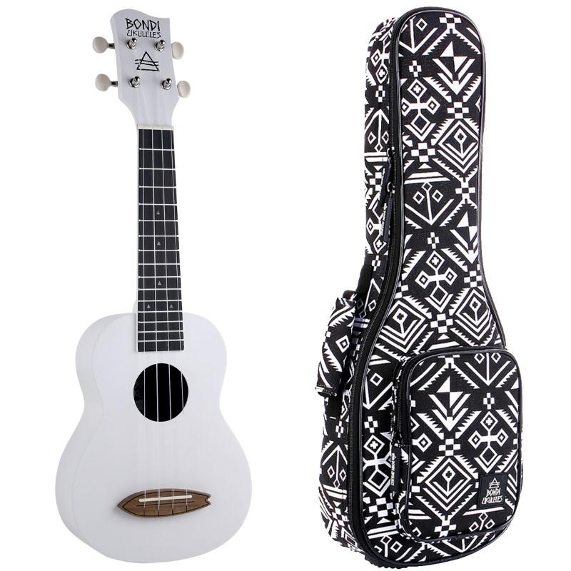 Bondi Surf Oxford White Soprano Ukulele