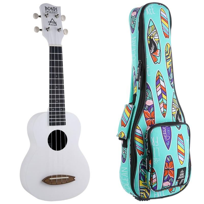 Bondi Surf Oxford White Soprano Ukulele