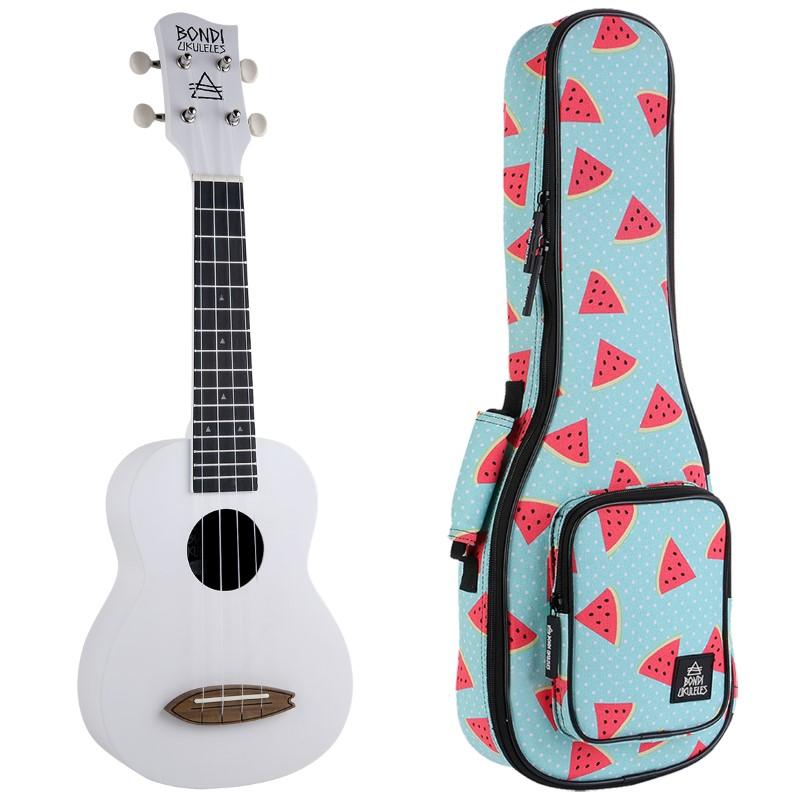 Bondi Surf Oxford White Soprano Ukulele