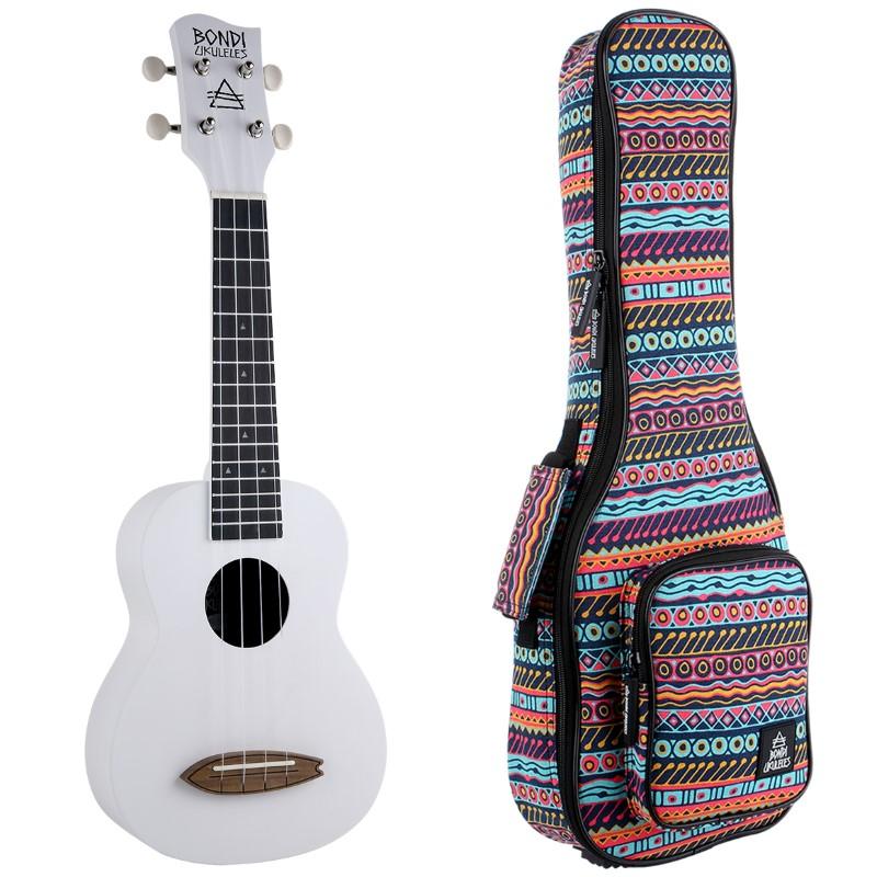 Bondi Surf Oxford White Soprano Ukulele