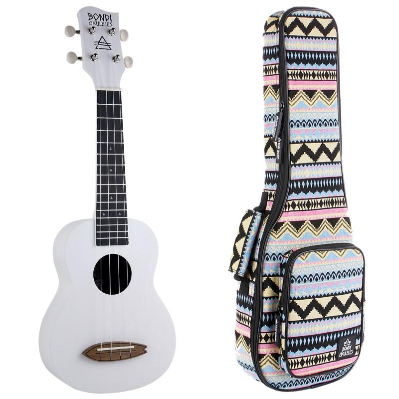 Bondi Surf Oxford White Soprano Ukulele