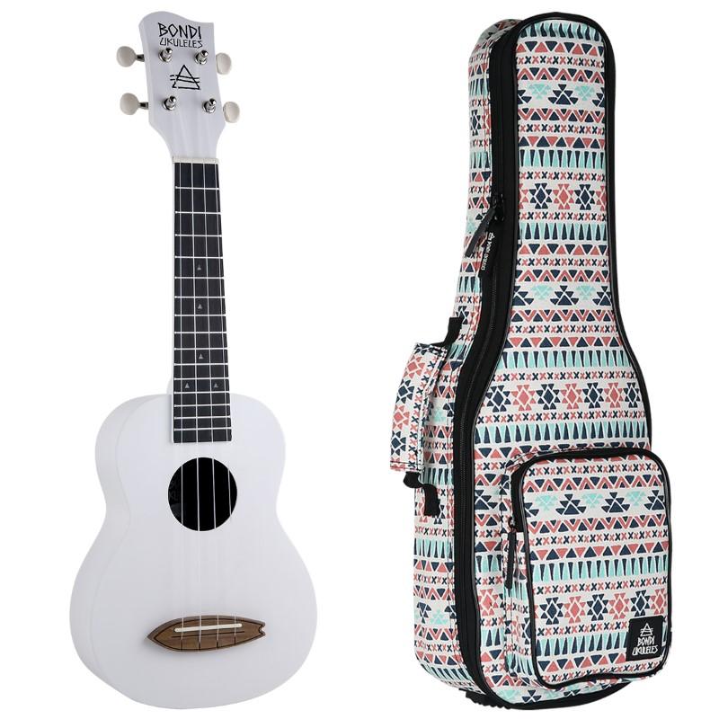 Bondi Surf Oxford White Soprano Ukulele