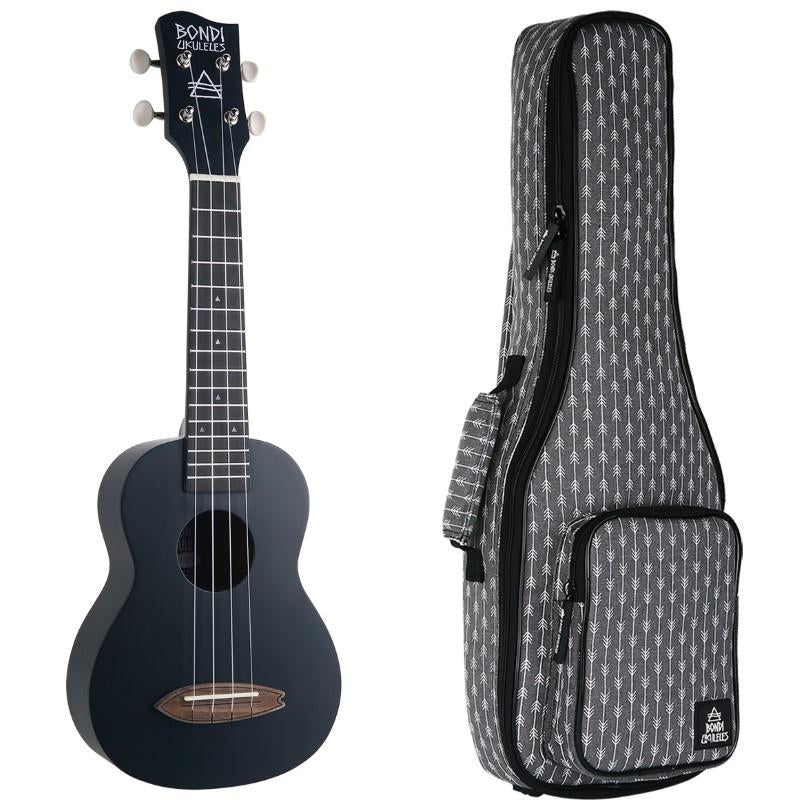 Bondi Surf Rockstar Black Soprano Ukulele