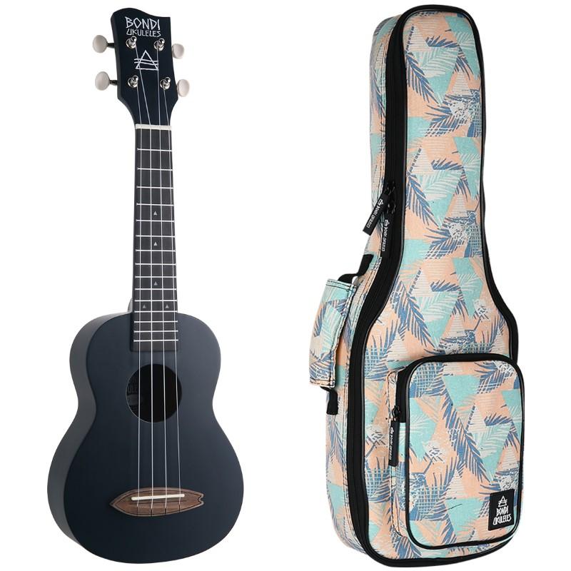 Bondi Surf Rockstar Black Soprano Ukulele