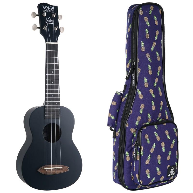 Bondi Surf Rockstar Black Soprano Ukulele