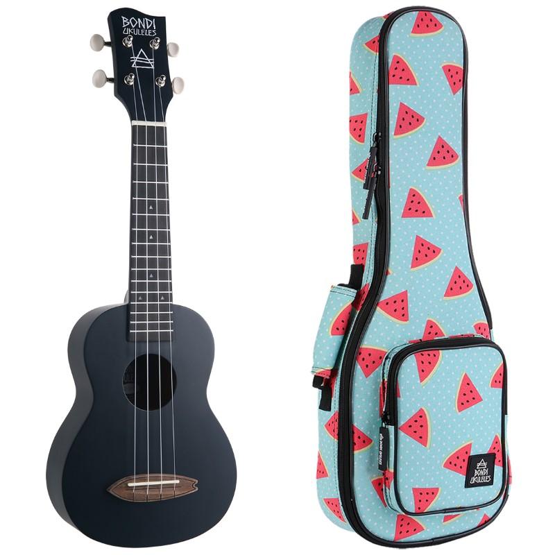 Bondi Surf Rockstar Black Soprano Ukulele