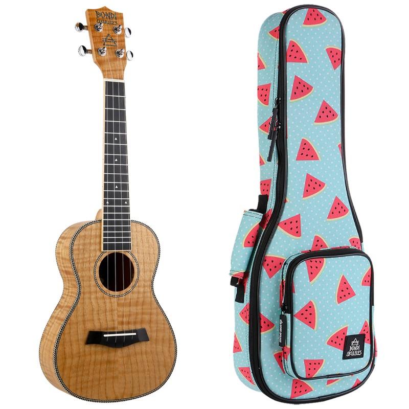 Bondi Tiger Oak Concert Ukulele Left Handed