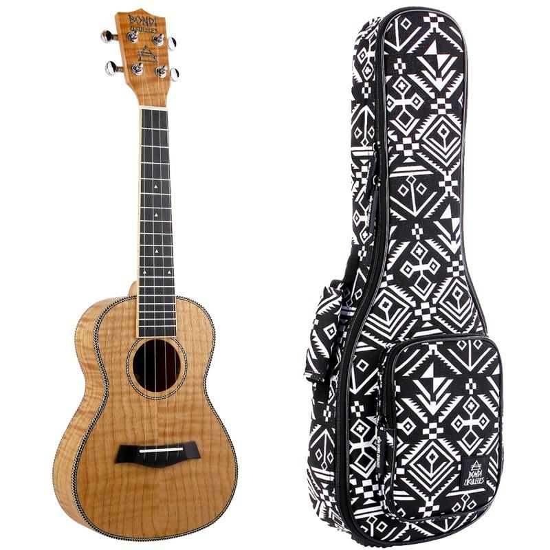 Bondi Tiger Oak Concert Ukulele Left Handed